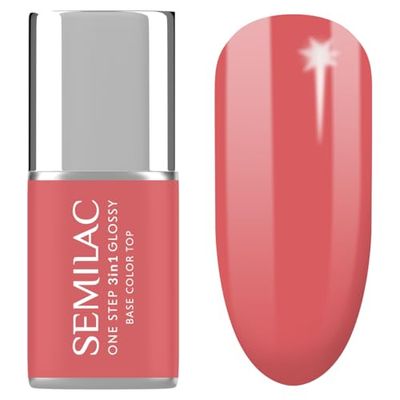 Semilac Smalto UV 3 in 1 One Step Glossy S690 Coral Pink 7 ml
