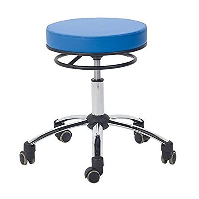 Teqler T-135362blau Tabouret à roulettes avec déclencheur annulaire