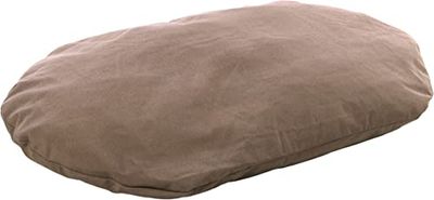 FLAMINGO Lit pour Chien Chat Panama Ovale avec Fermeture éclair Taupe - 120x84x12cm - Coussin pour Chien