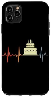 Vintage Birthday Heartbeat Retro Heart Rate Custodia per iPhone 11 Pro Max