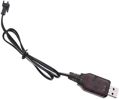 YUNIQUE GREEN-CLEAN-POWER - Cable Cargador USB SM-2P | 250mAh Salida para RC Coche, Helicóptero RC | Compatible con Batería Lipo 3.7V | Plástico