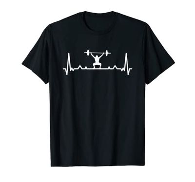 Weightlifter Heartbeat Of Weightlifting Maglietta