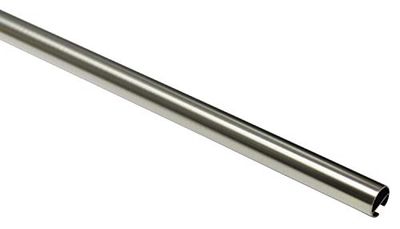GARDINIA gordijnrail met binnenloper I Ø 20 mm inox look 160 cm, metaal
