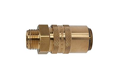 RIEGLER 107917-270.21 - Acoplamiento de temperamento DN 6 con AG, con válvula de cierre, M14 x 1,5 recto, 1 unidad