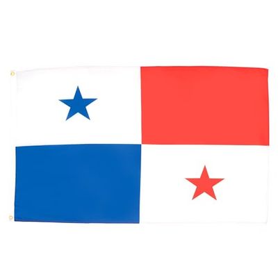 AZ FLAG - Bandera Panamá - 150x90 cm - Bandera Panameña 100% Poliéster ligero Con Ojales de Metal integrados - 80g