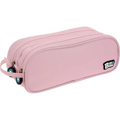 Grafoplás Dubbele schoolmapje | lichtroze | 24,5 x 9,5 cm | bits & bobs | zachte kleuren, Roze Zacht, 24,5x9,5cm, school