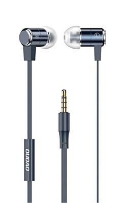DUDAO Auricolari in-ear con telecomando e microfono da 3,5 mm, mini jack stereo a lunga durata, con cavo, compatibile con Samsung Huawei altri dispositivi con jack da 3,5 mm