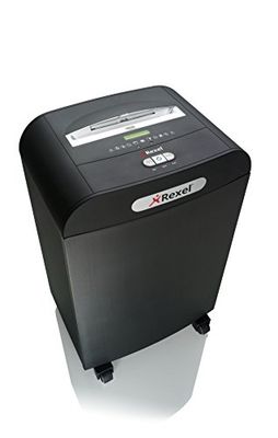 Rexel Mercury 22 Ark Manuell Dokumentförstörare med Strip Cut, Antitrassel-Teknologi, 50L Behållare, Oljeark Ingår, Svart, Mercury RDS2250, 2102417