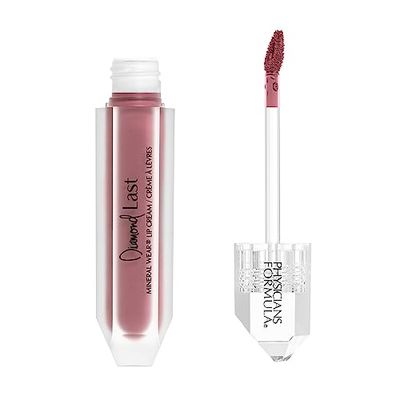 Physicians Formula Mineral Wear Diamond Last, Ultra-Creamy Liquid Lip Color, Richly Pigmented, Nourishing and Long-Wearing Formula, Majestic Mauve Shade