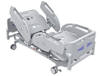 Pam Mobility SRL - Lit électrique à hauteur variable, hospitalier à 3 articulations et 4 sections, avec réglage électrique de hauteur et plateforme, 44800