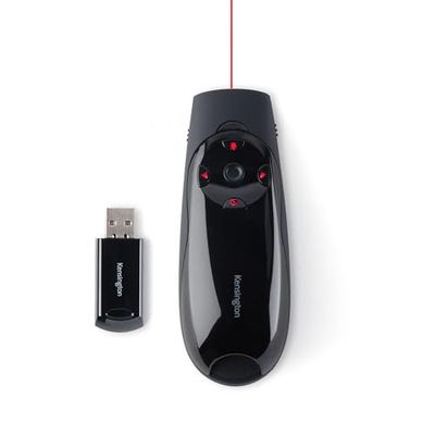 Kensington Presenter Expert - Télécommande de Présentation USB Sans Fil avec Pointeur Laser Rouge et Contrôle du Curseur, Compatible avec Windows & macOS - Portée 45m (K72425EU)