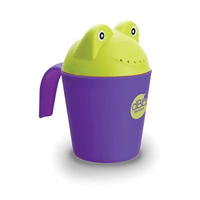 dBb Remond Rince Cheveux pour Bébé, Rince tête Bébé, Rince Shampooing Tête Enfant, Arrosoir bain Bébé, Accessoire de Bain, Violet & vert