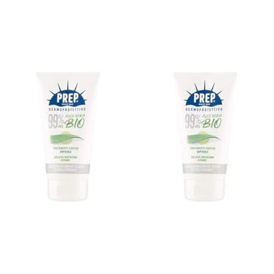 PREP, Gel Lenitivo Aloe Vera 99% Doposole, Crema Doposole Sollievo Immediato, Lenitiva, con Aloe Vera, 150 ml (Confezione da 2)