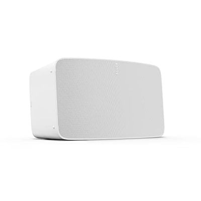 Sonos Five | Głośnik Hi-Fi z Wi-Fi, wejściem liniowym 3,5 mm, obsługą strumieniowego przesyłania dźwięku o wysokiej rozdzielczości - Biały