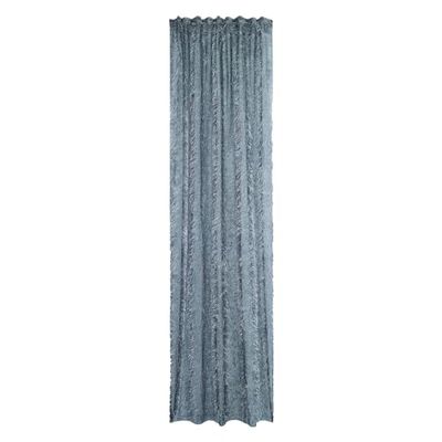 Homing Rideau Gris argenté | Franges Modernes | Salon | Chambre d'enfant | 140 x 245 cm