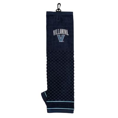 Team Golf NCAA Villanova Wildcats - Asciugamano da golf ricamato, motivo a scacchi, logo ricamato