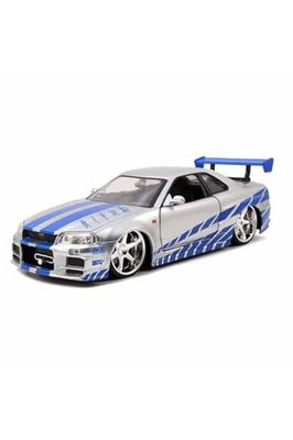 Jada Toys, Inc. 253203044 Fast e Furious 2002 Nissan Skyl Accessoires Bleu