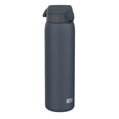 ION8 Borraccia Termico 1 Litro, Acciaio Inox Isolamento, a Prova di Perdite, Facile da Aprire, Serratura Sicura, Lavabile in Lavastoviglie, Maniglia per il Trasporto, Ideale per Sport e Yoga, Blu Navy
