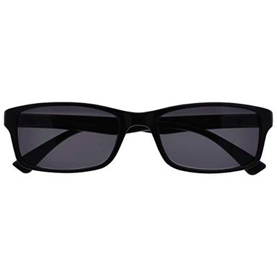 OPULIZE Black Reading Sunglasses UV400 Designer Style Mens Womens S92-1 +1.50