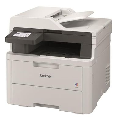 Brother MFCL3740CDWE Multifunzione LED a Colori 4 in 1, Ecopro ready, 18 ppm, Stampa fronte/retro automatica fino a 7 pagine al minuto, Gigabit ethernet, WiFi a 5 GHz e USB, Vassoio carta da 250 fogli