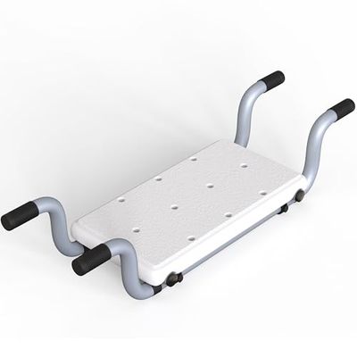 Bath Seat Chair Stool Bench Disabled Elderly Over the Bathtub Board Heavy Duty Non Slip Suspended Bath Bench Lightweight Bathtub Shower Transfer Board for Adult Elderly Disabled Injured Waterproof