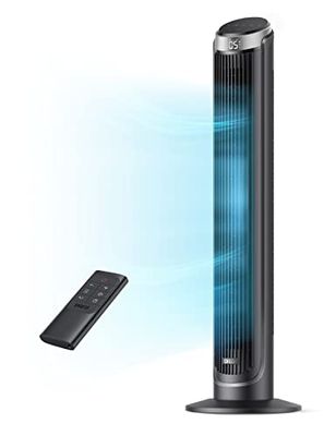 Dreo 28dB Ventilateur de tour avec télécommande, v