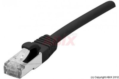 EXC 850388 Full Copper Cat6a F/UTP Network Cable - Black