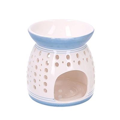 Vacchetti Brûle-Essence, céramique, Bleu, Rond, Petit