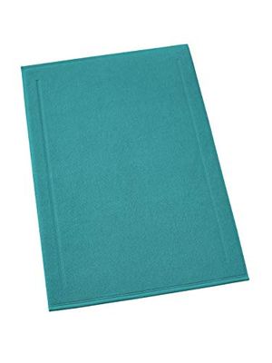 De Witte Lietaer Contessa Luxe Bath Mat, Cotton, Petrol Green 60 x 100 cm