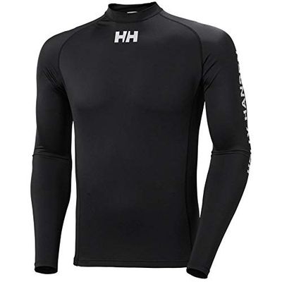 Helly Hansen Uomo Waterwear Rashguard, L, Nero