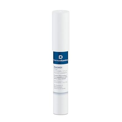Dermovitamina Ragadi Nariz Labios – Stick para labios y nariz agrietados – Stick Lipogel regenerador – Aroma Vainilla – Sin conservantes – Lim Balm de 3 ml