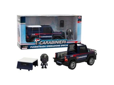Giochi Preziosi Carabinieri - Set Jeep et Personnage Mini Action Hero Haut 7 cm des Carabiniers, Véhicule Carabiniers, Camionnette Jouet, pour Enfants à partir de 4 Ans