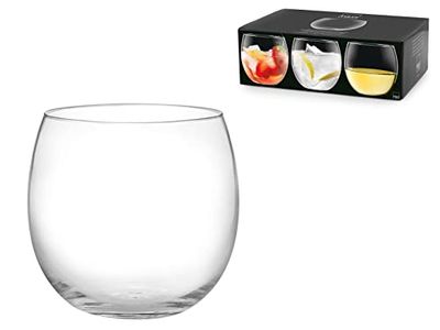 H&h set 6 bicchieri vino bubbly in vetro trasparente cc 320
