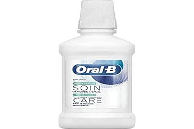 Oral-B Płyn do płukania jamy ustnej do pielęgnacji dziąseł i emalii, świeży oddech i czyste uczucie, bez alkoholu, miętowy, 1 sztuka