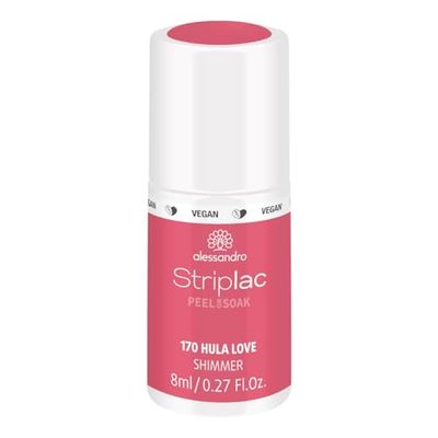alessandro Striplac UV-nagellack Hula Love – skonsamt och långvarigt – enkel borttagning tack vare Peel-Off-tekniken – vegansk och djurförsöksfri – 8 ml