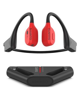 SUUNTO Wing Open-Ear Sport Hoofdtelefoon met Botgeleiding, Bluetooth Draadloos, Hoofdbeweging Bediening, Ingebouwde HD-Microfoon, IP67 Slijtvast, Veiligheidsverlichting, Tot 30 Uur Accuduur