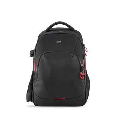 Hama Unisex's Ohio Backpack, red, Innenmaß B x T x H: 27 x 12 x 34 cm