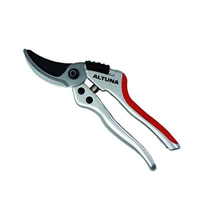 Tesoura de poda de mão Pruning J463 - ajuste manual - pega ergonómica Bimaterial - corte Bypass muito preciso - resistente e muito leve - tesoura de jardinagem feita em alumínio forjado - Altuna