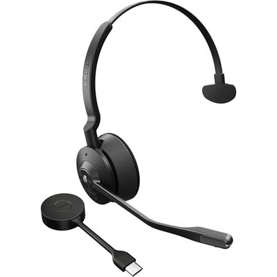Engage 55 SE Mono Headset MS, Link 400a DECT Adapter USB-A, 1,2 m USB-C auf USB-A Kabel, Tragetasche, Garantie und Warnung (Sicherheitsbroschüren)