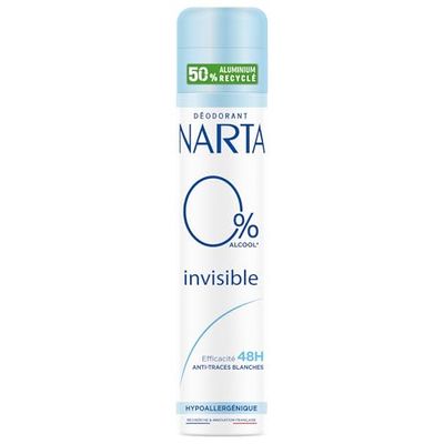 Narta Déodorant Spray Invisible 0% 200 ml