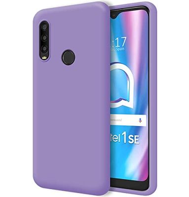 Tumundosmartphone Funda Silicona Líquida Ultra Suave para Alcatel 1SE 2020 Color Morada