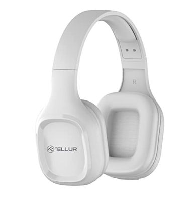 TELLUR Pulse słuchawki nauszne Bluetooth, BT5.0, słuchawki telewizyjne, wbudowany mikrofon do rozmów głośnomówiących, duże słuchawki, dźwięk Hi-Fi HD, przetworniki 40 mm, wzmocnienie basów, lekka