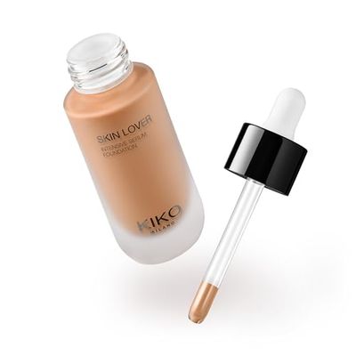 KIKO Milano Skin Lover Intensive Serum Foundation 5WO, Fond De Teint Sérum Hydratant Longue Tenue