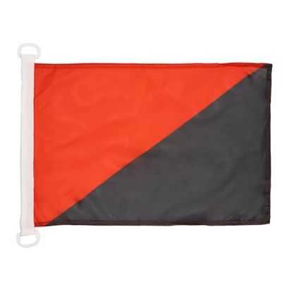 Nautische vlag Anarcho-syndicalisme 45x30cm - Anarchie bootvlag - Anarchie 30 x 45 cm - AZ VLAG