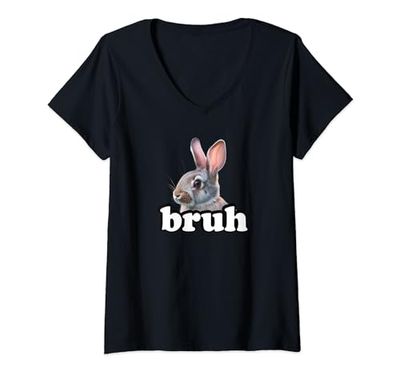 Mujer Bunny Camiseta Cuello V