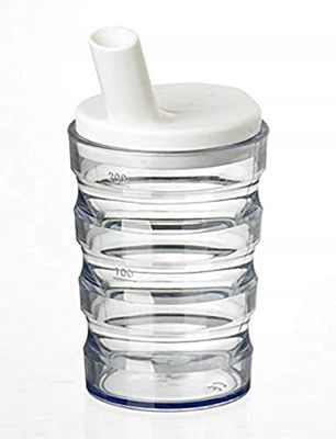 Homecraft Mug Transparent Anti-Éclaboussures, Mug de Voyage Portable avec Couvercle en Paille Pour Enfants, Personnes Âgées et Handicapées, Grand