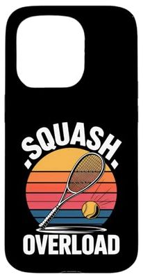 Squash Racket Sport Player Case for iPhone 15 Pro