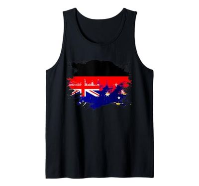Bandiera tedesca e australiana mista Canotta