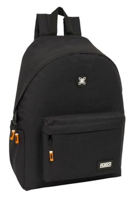 safta Munich Lagoon Sac à dos pour ordinateur portable 14,1", idéal pour les jeunes de différents âges, confortable et polyvalent, qualité et résistance, 31 x 13 x 43 cm, Noir, M, Décontracté