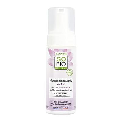 SO'BiO étic Cosmebio Peau parfaite ljusande rengöringsskum, 150 ml (1 styck)